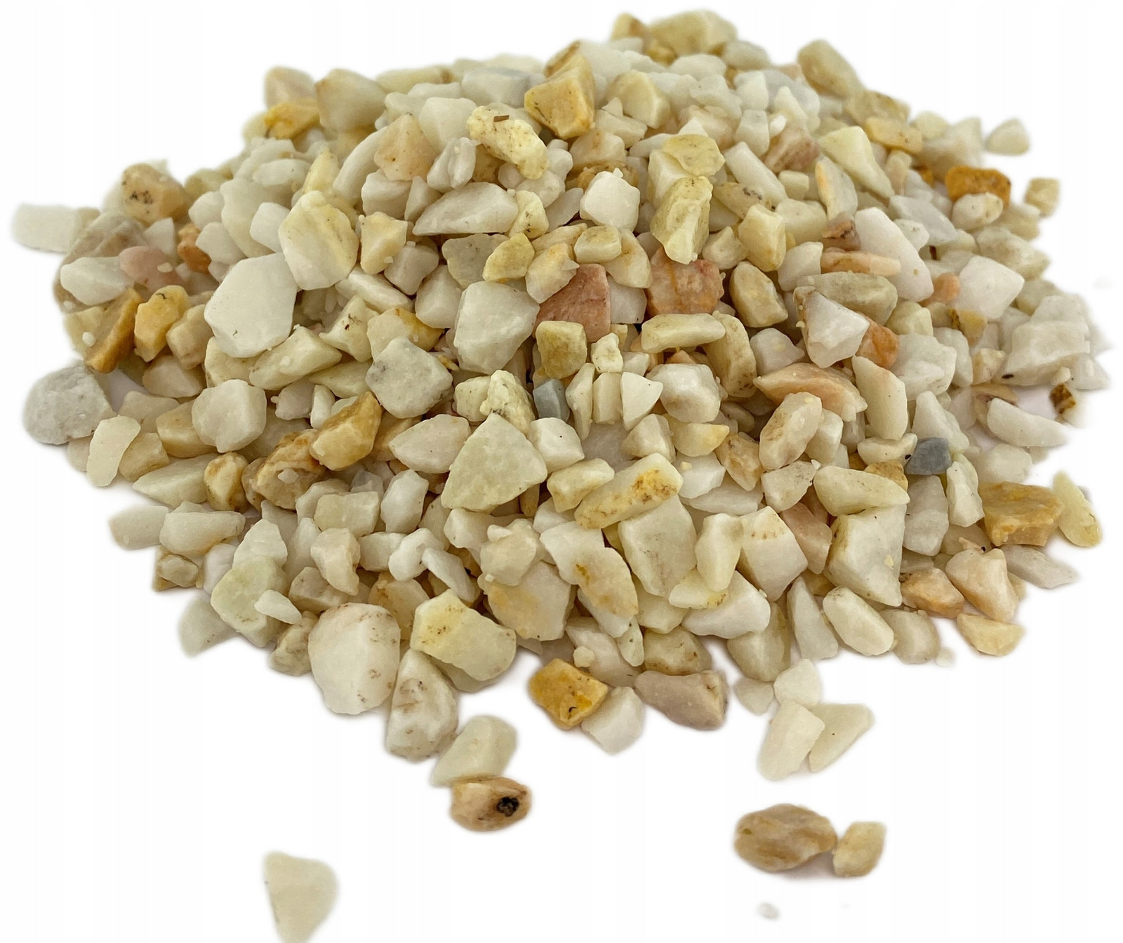 30 Kg Bílý Krémový Štěrk Stelivo Do Akvária 5-8 mm