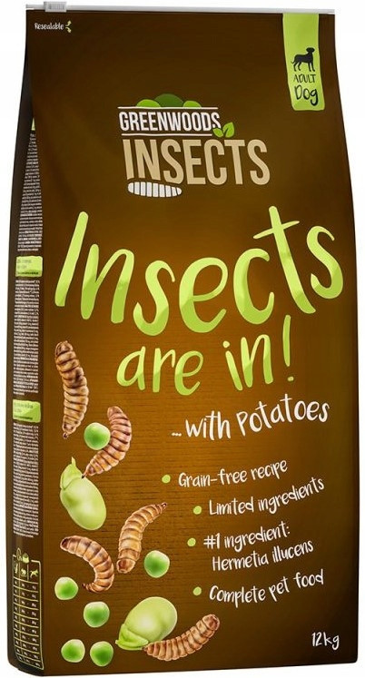 Greenwoods pro alergiky hmyz s bramborem 12kg