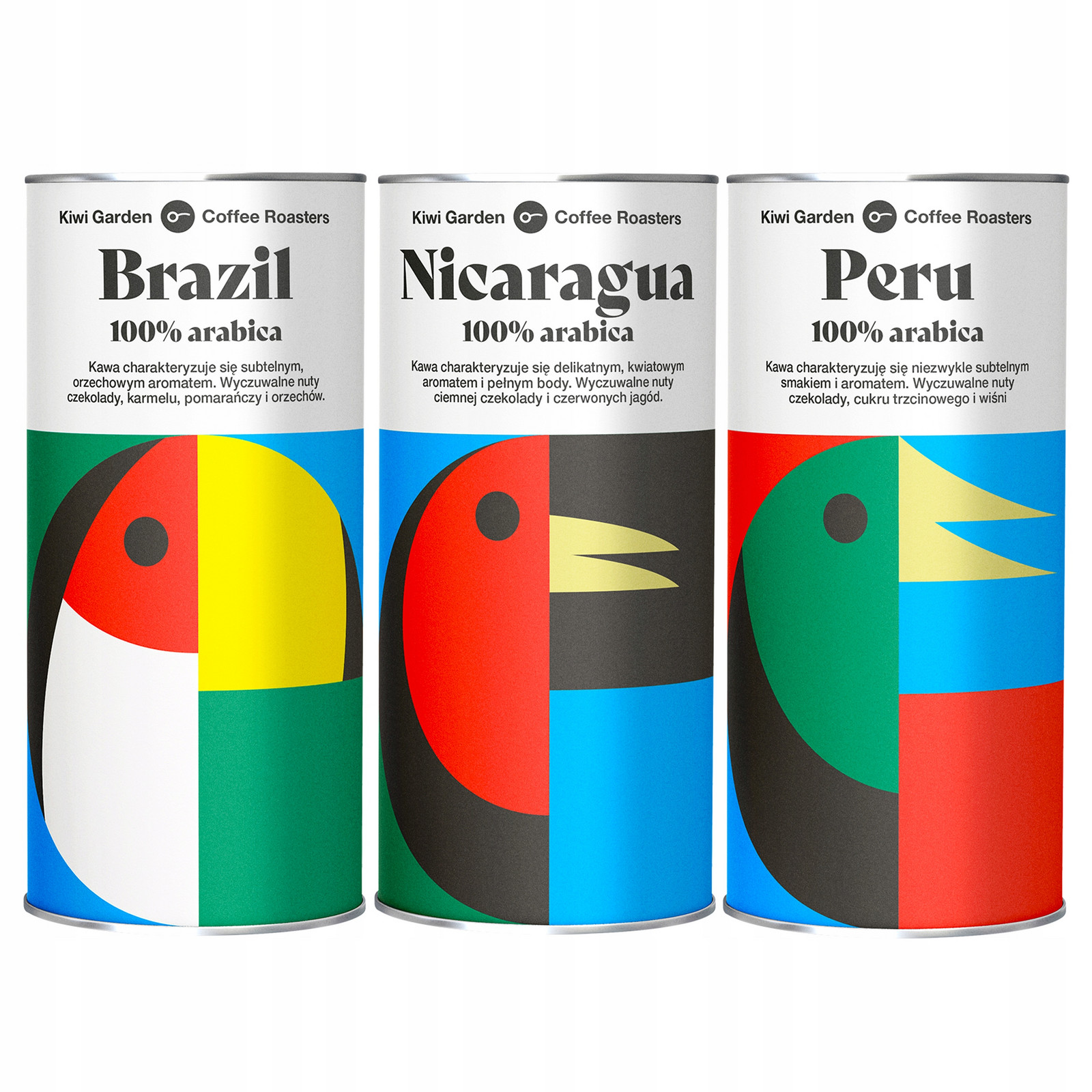 Káva zrnková čerstvě pražená 100% Arabica do kávovaru ze 3 různých zemí