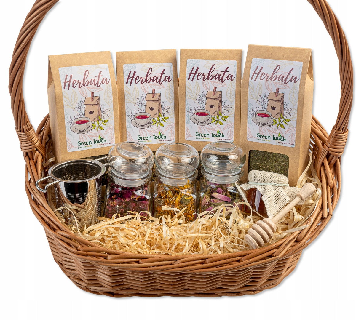 Dárkový koš dárková přírodní sada bylinek