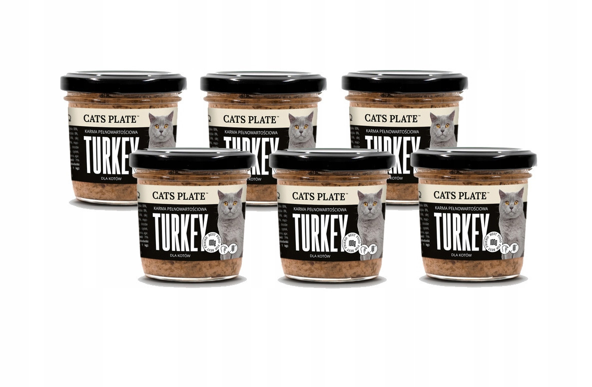 Cats Plate Turkey Krůta 6x100g pro kočky