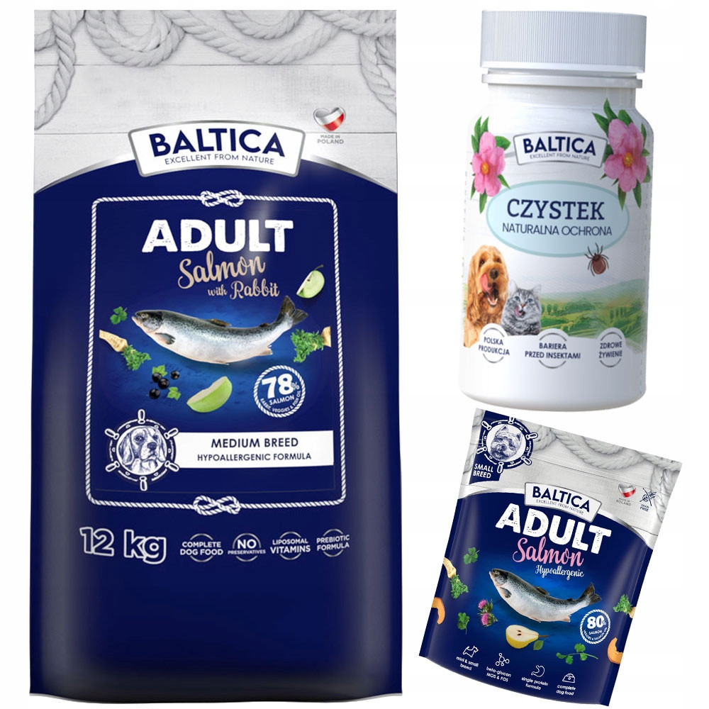 Baltica Adult Salmon & Rabbit Losos A Králík M 12kg Psi Střední Plemena