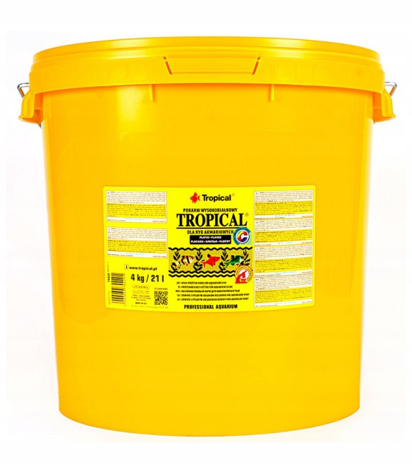 Tropical základní krmivo Krmivo vločky 21 l, 4 kg