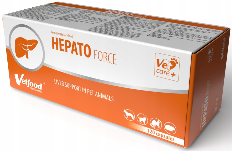 Vetfood Hepatoforce 120 kapslí Játra pes kočka