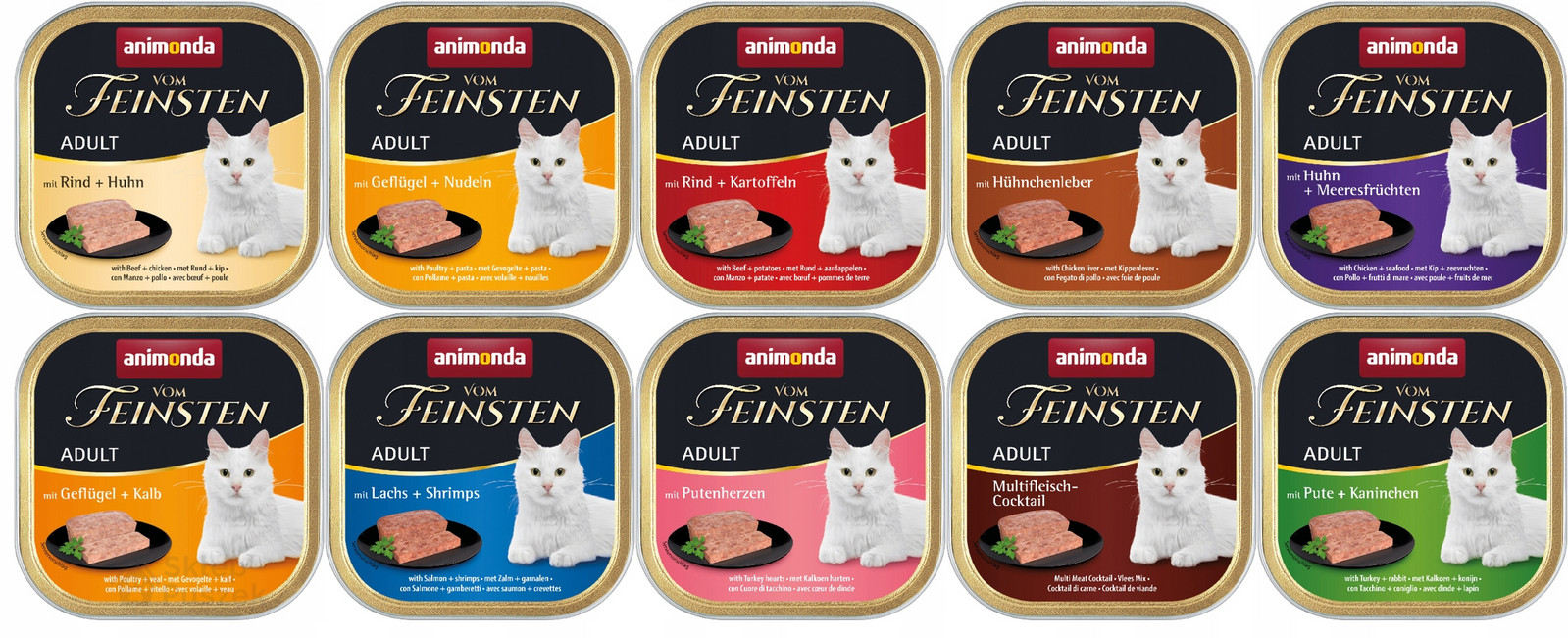 Animonda vom Feinsten Adult 20x100g MIX základních příchutí
