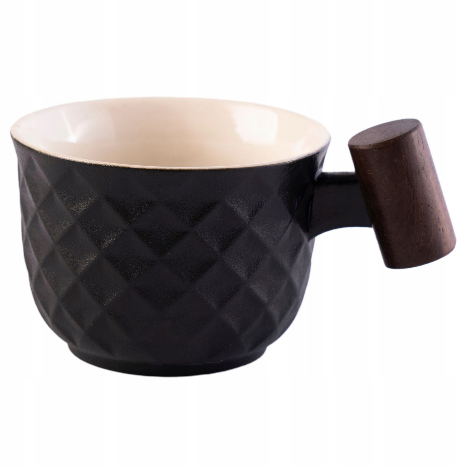 Šálek porcelánový 180 ml na čaj a kávu moderní černý