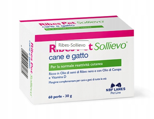 Ribes Pet Sollievo Cane E Gatto atopie, kožní onemocnění 60 tab Nbf Lanes