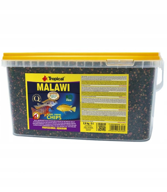 Tropical Malawi Chips – Krmivo pro tlamovce 5 l 2,6 kg