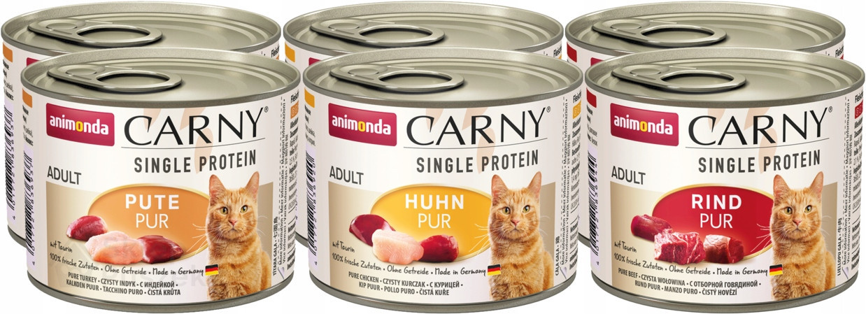 Animonda Carny Single Protein 12x200g mix chutí