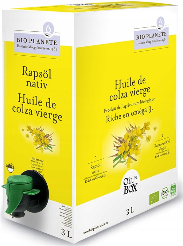 Řepkový Olej Virgin Bio 3 L Horeca Bio Planete