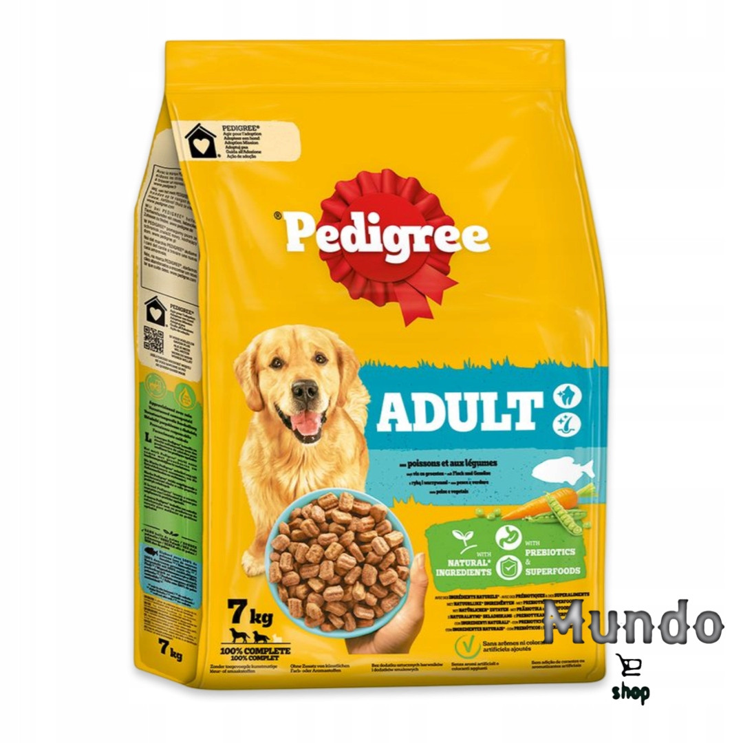 Suché Krmivo Pedigree Adult Příchuť Ryba a zelenina 7 kg