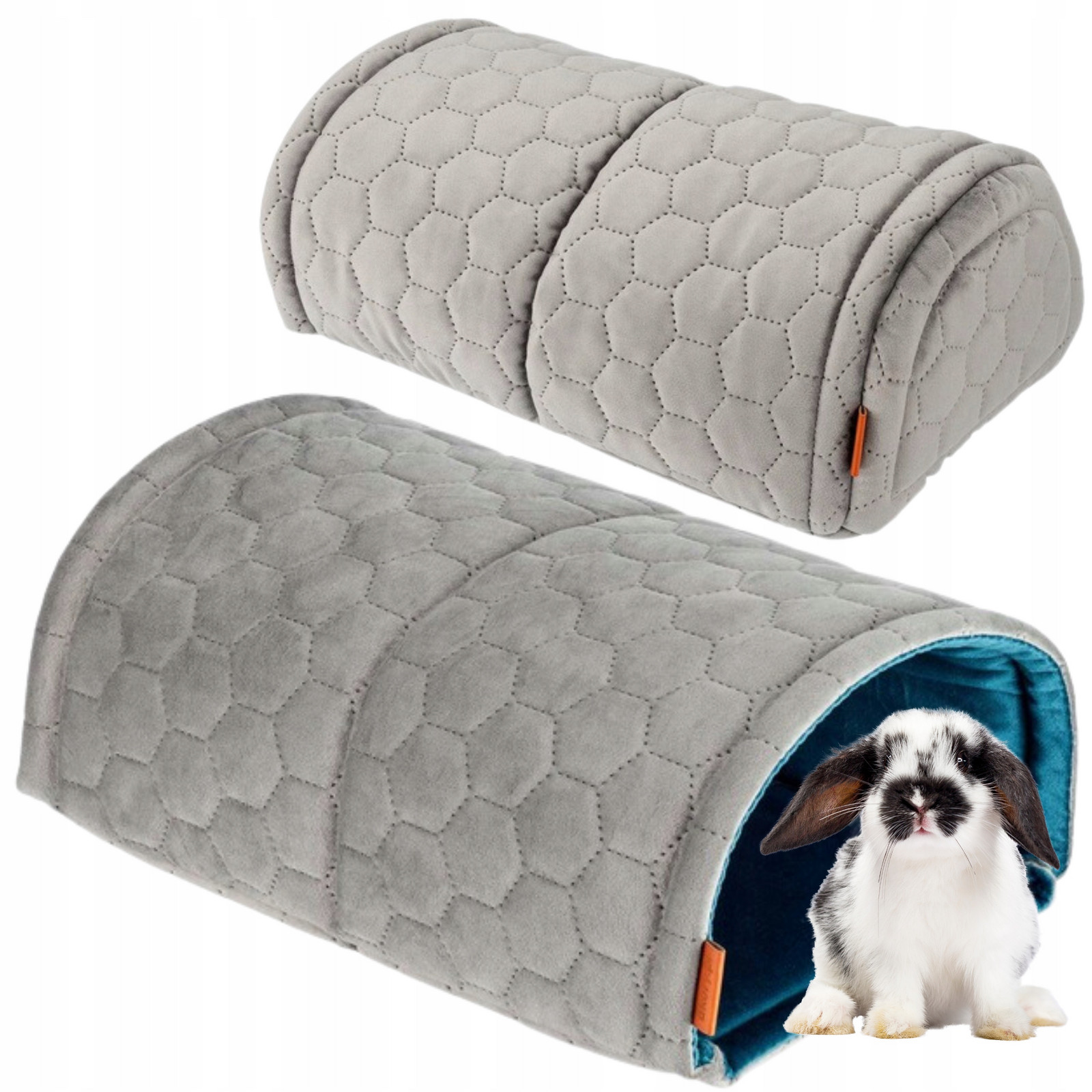 Tunel Budka Domeček pro králíka prasátka Gryzonia Šedý 1Vstup 28x40x20 uKory