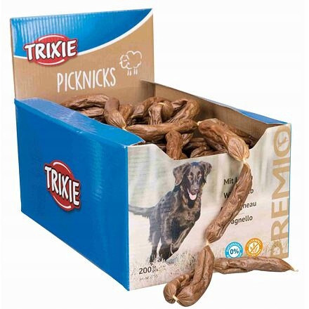 Premio Picknicks klobásky jehněčí maso 8g, 200ks Trixie