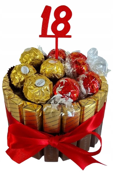 Dárkový koš Narozeninová sada 18 dort sada