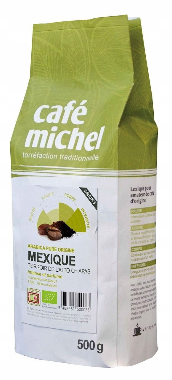 Káva Zrnková Arabica Mexiko Bio 500g Cafe Michel
