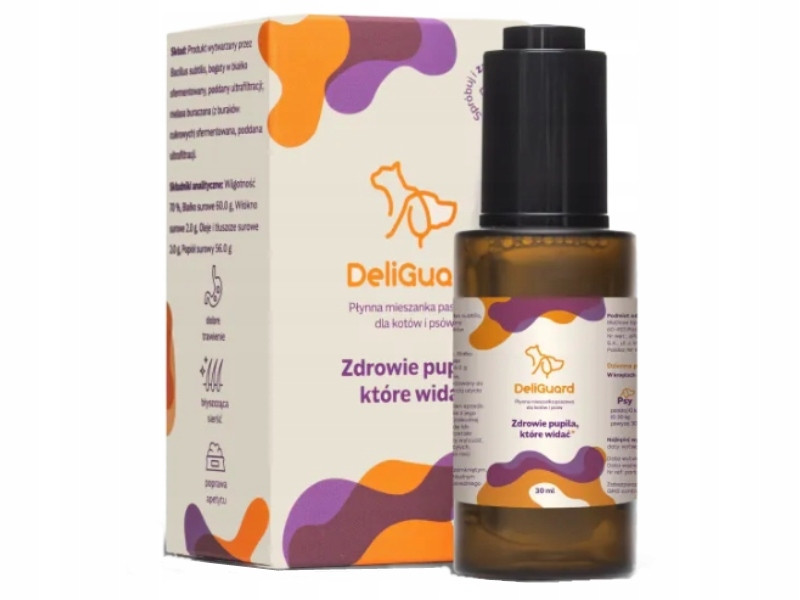 DeliGuard postbiotikum probiotikum psa kočky odolnost trávení průjem srst