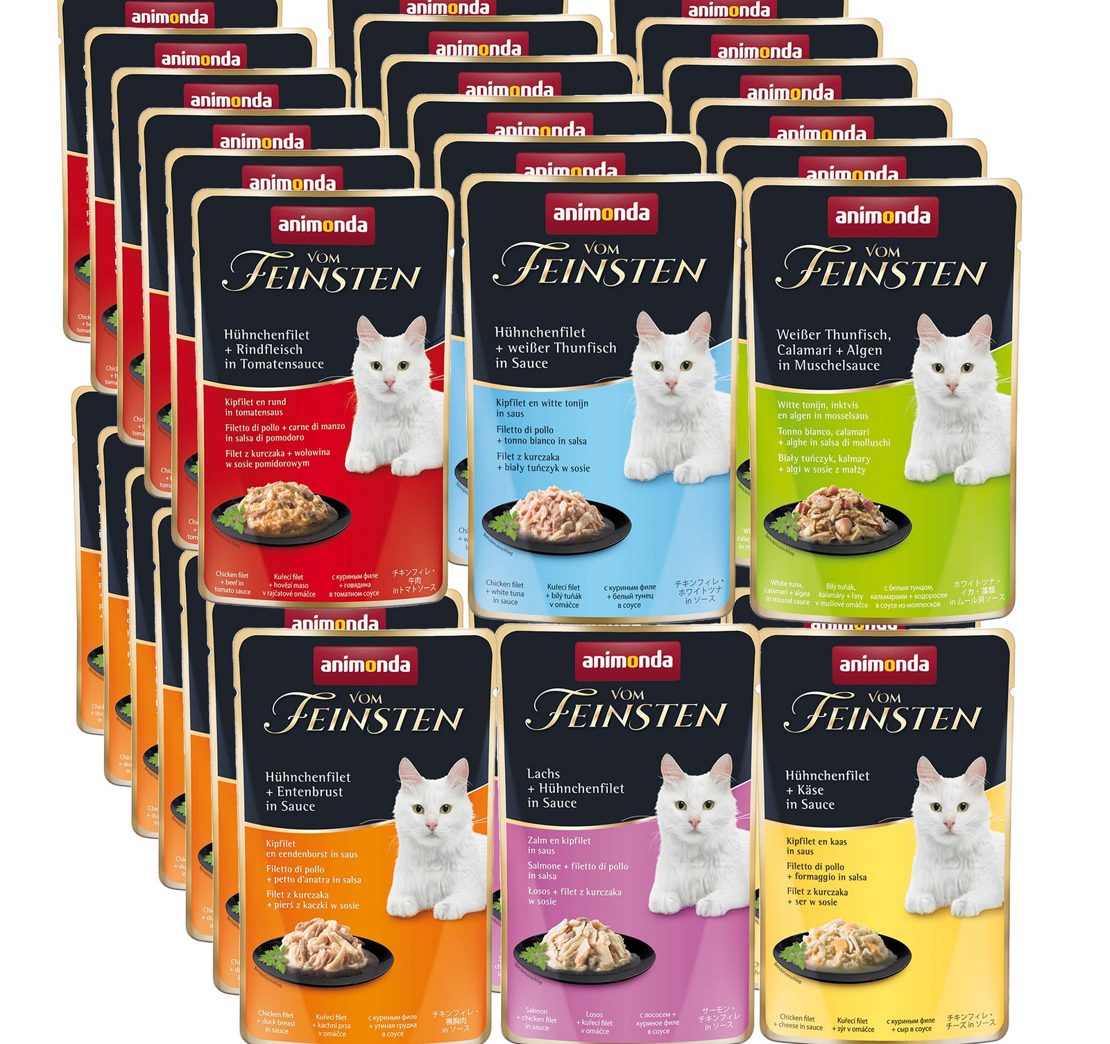 Animonda Kočka vom Feinsten Fines Adult Lux kapsička 72x50g mix chutí