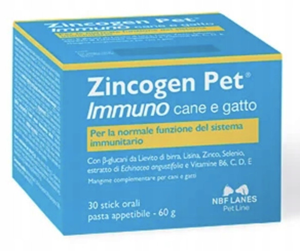 Zincogen Pet Immuno Cane e gatto 30 sáčků Nbf Lanes