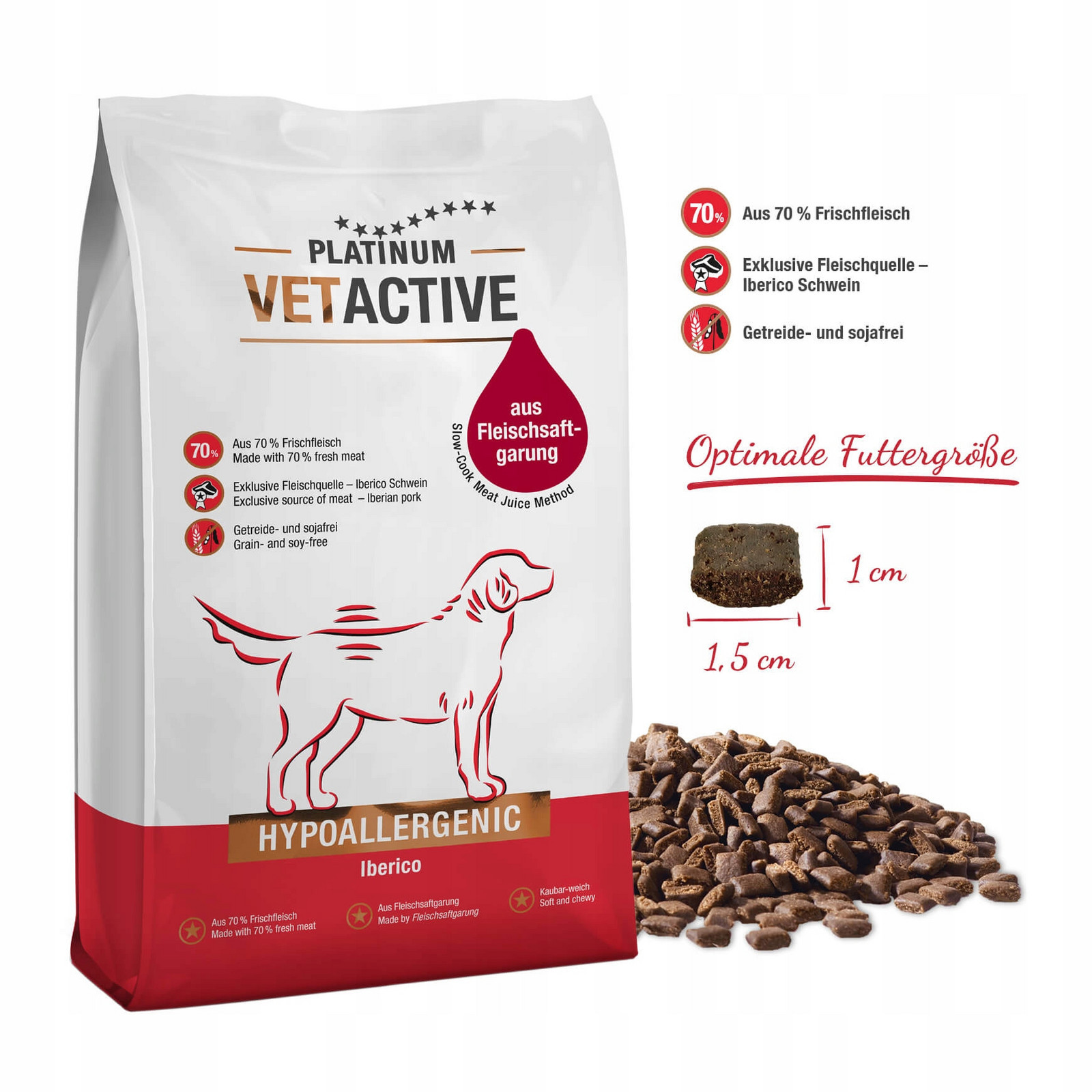 Platinum Vetactive Hypoallergenic Iberico Vepřové 5 Kg