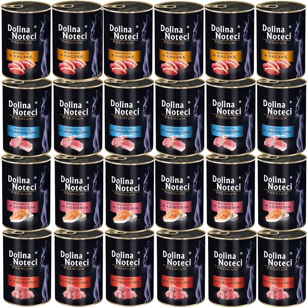 Mix chutí Bez Obilovin Dolina Noteci Premium Kočka 24x400g