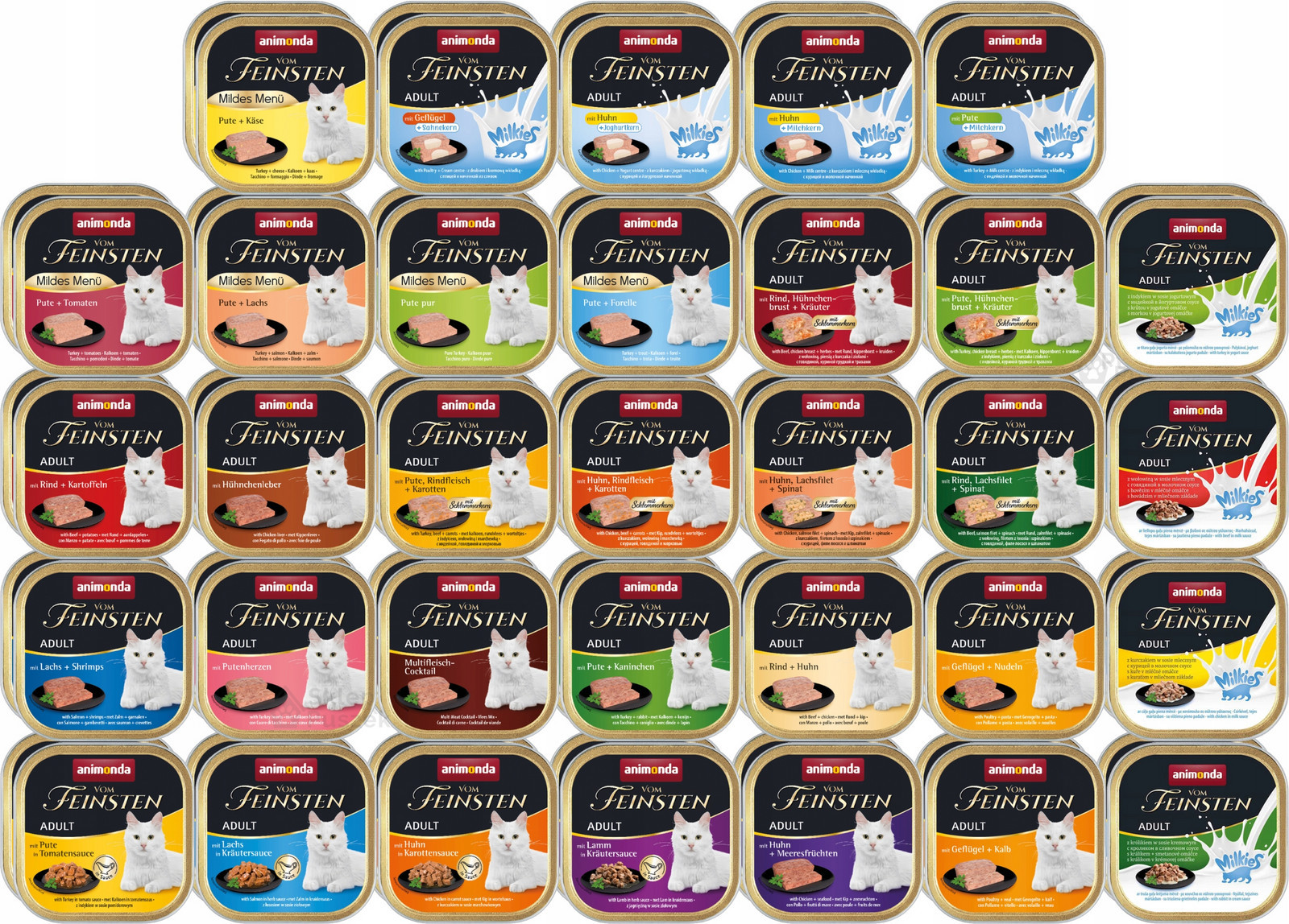 Animonda Kočka vom Feinsten Adult 66x100g MIX Všech 33 příchutí