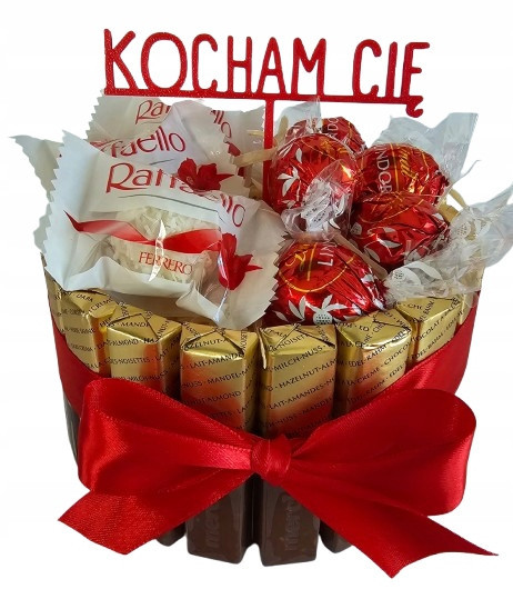 Dárkový koš Sada sladkostí dárek Narozeniny Valentýna Set