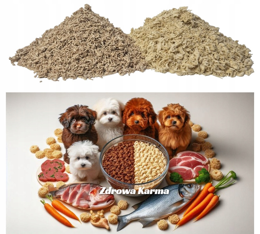 10kg Čisté instantní těstoviny pro psa Smíšené pšeničné jednorázové)