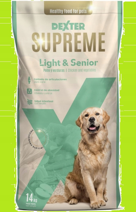 Dexter Supreme Senior&Light 14 kg – Plnohodnotná výživa pro seniory