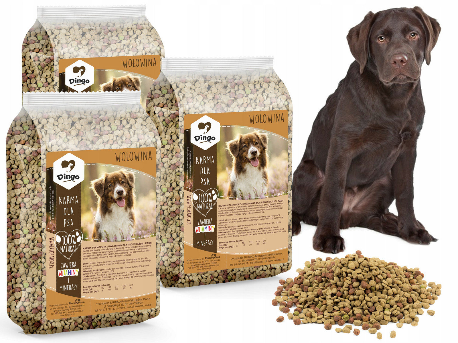 Suché Krmivo Pro Psy S Hovězím Masem 15 Kg