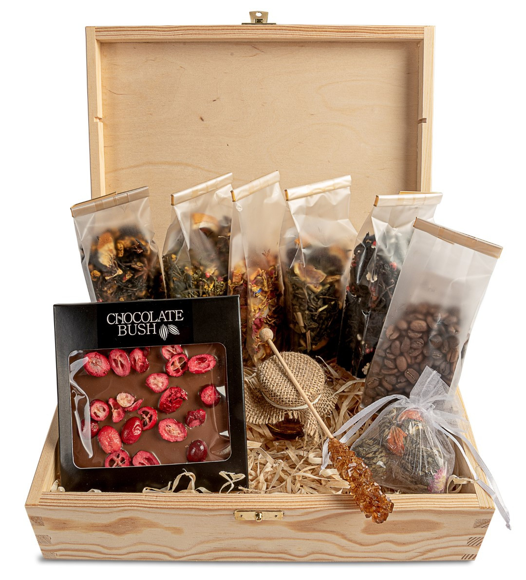 Sada čajů jako dárek ve Schránce káva čokoláda