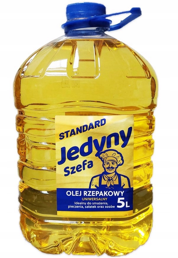 Velká láhev Jediný šéf Řepkový olej univerzální 5 l