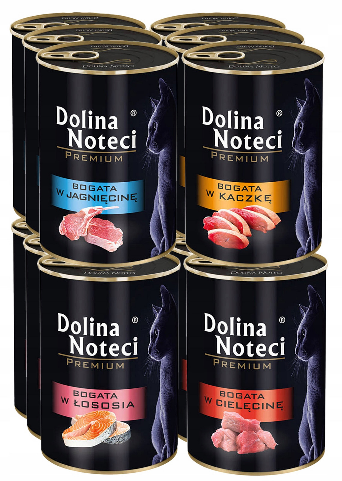 Dolina Noteci Premium Krmivo pro kočky konzerva MIX 4 příchutí 12x400g