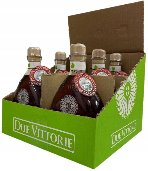 Jablečný ocet nefiltrovaný sudový Due Vittorie 500ml x6 čerstvý &sladký