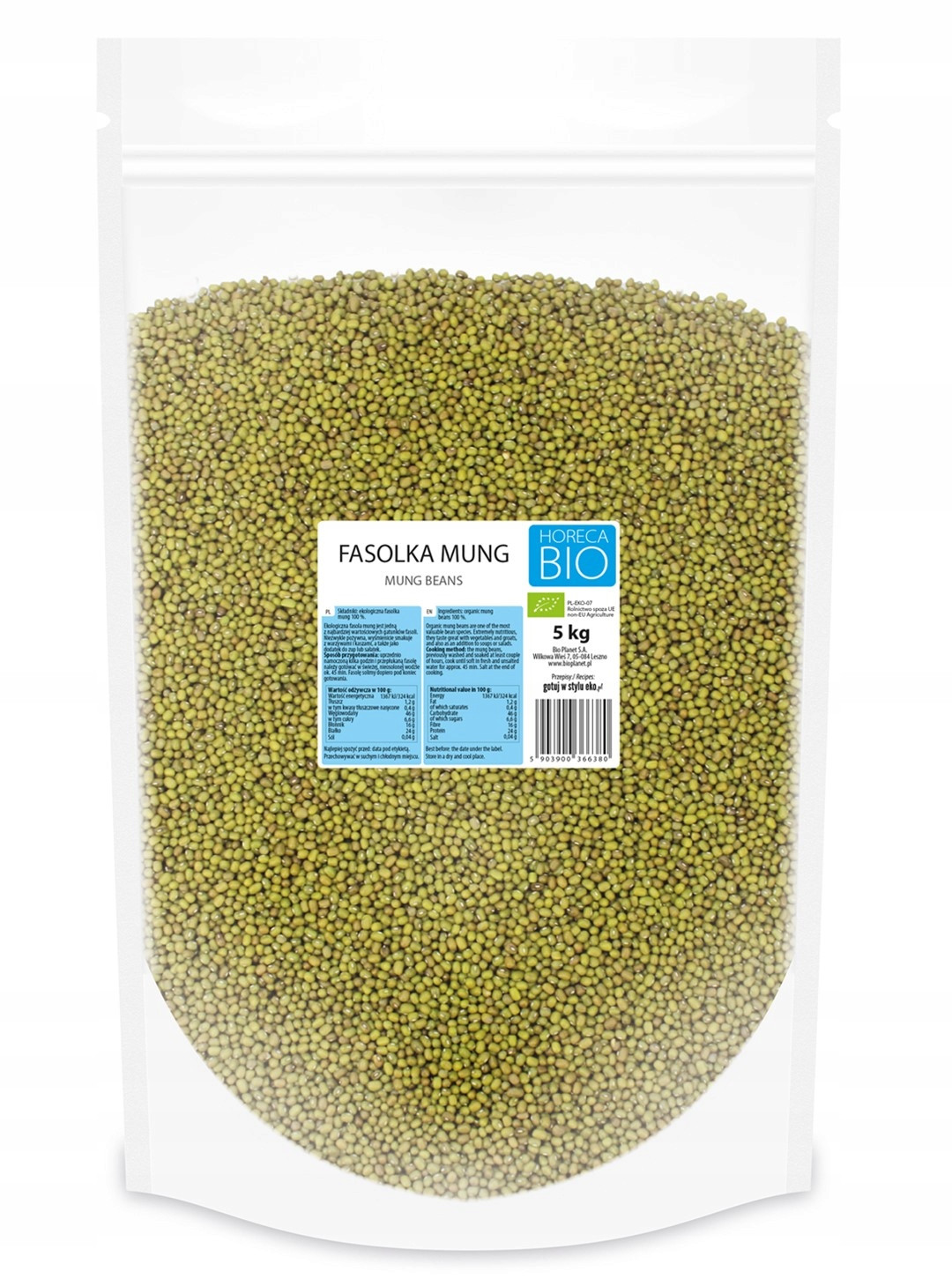Horeca fazole mung bio 5 kg