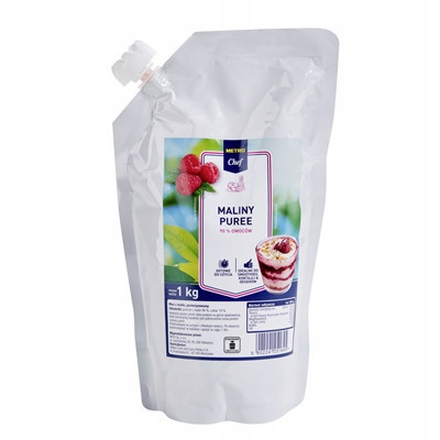 Pyré Malina 1kg Metro Chef 100% přírodní 90% malin cukr