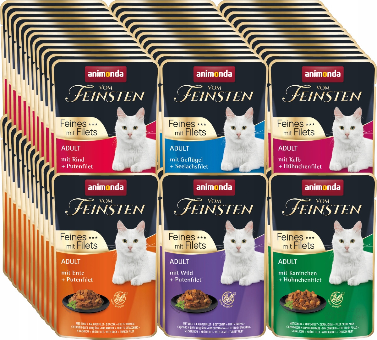 Animonda vom Feinsten Fines kapsička 72x85g pro kočky MIX všech příchutí