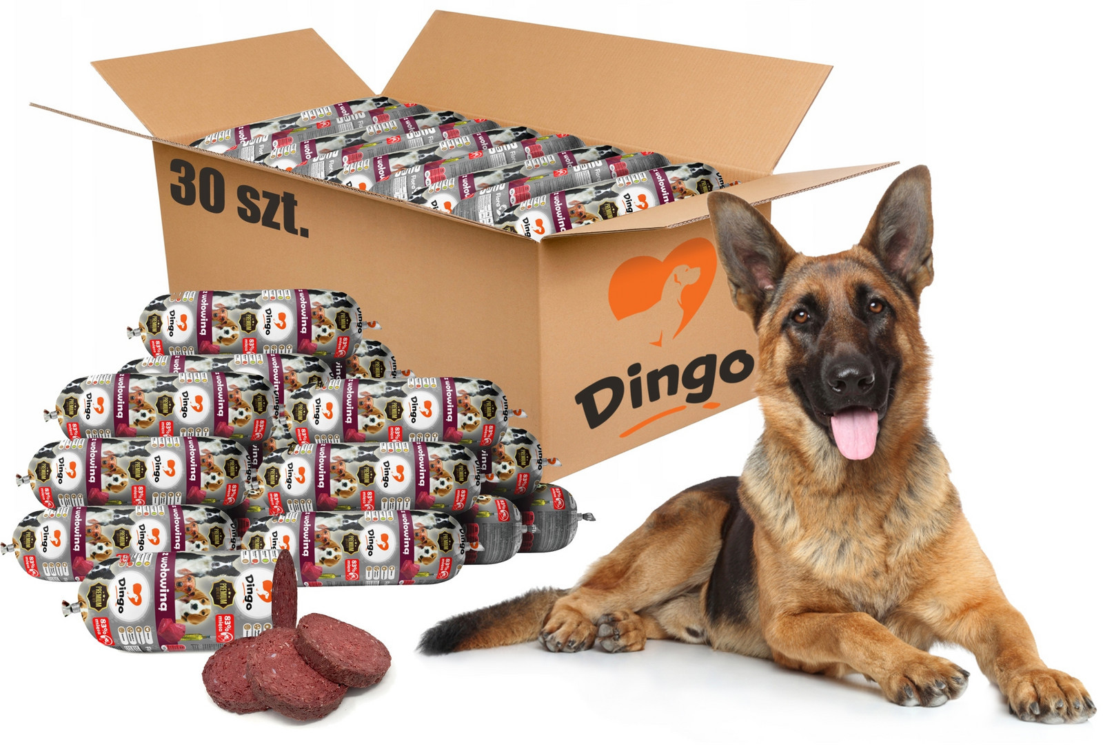 Krmivo Pro Psa Tyčinka Dingo S Hovězím Masem 30KS