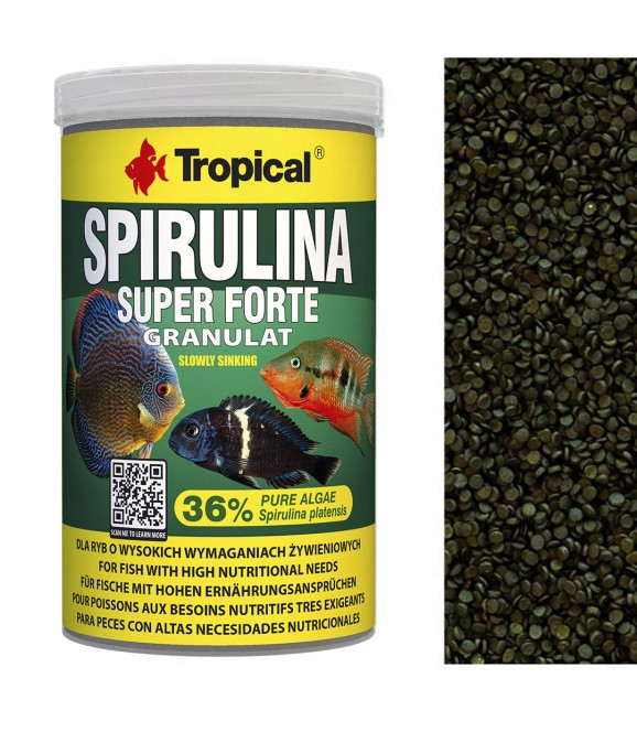 Tropical Spirulina Forte 36% – granulát 1000 ml