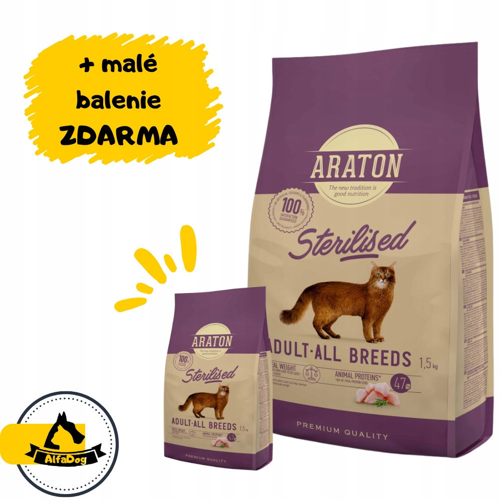 Araton cat adult sterilised 15 kg