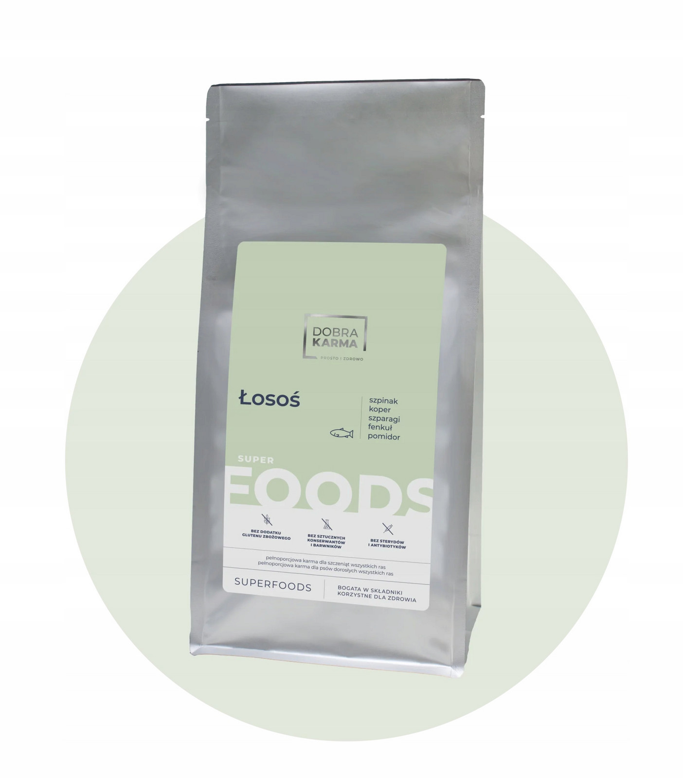 Krmivo Losos Mini 65% masa Dobra Krmivo pro štěňata/malé psy 2 kg