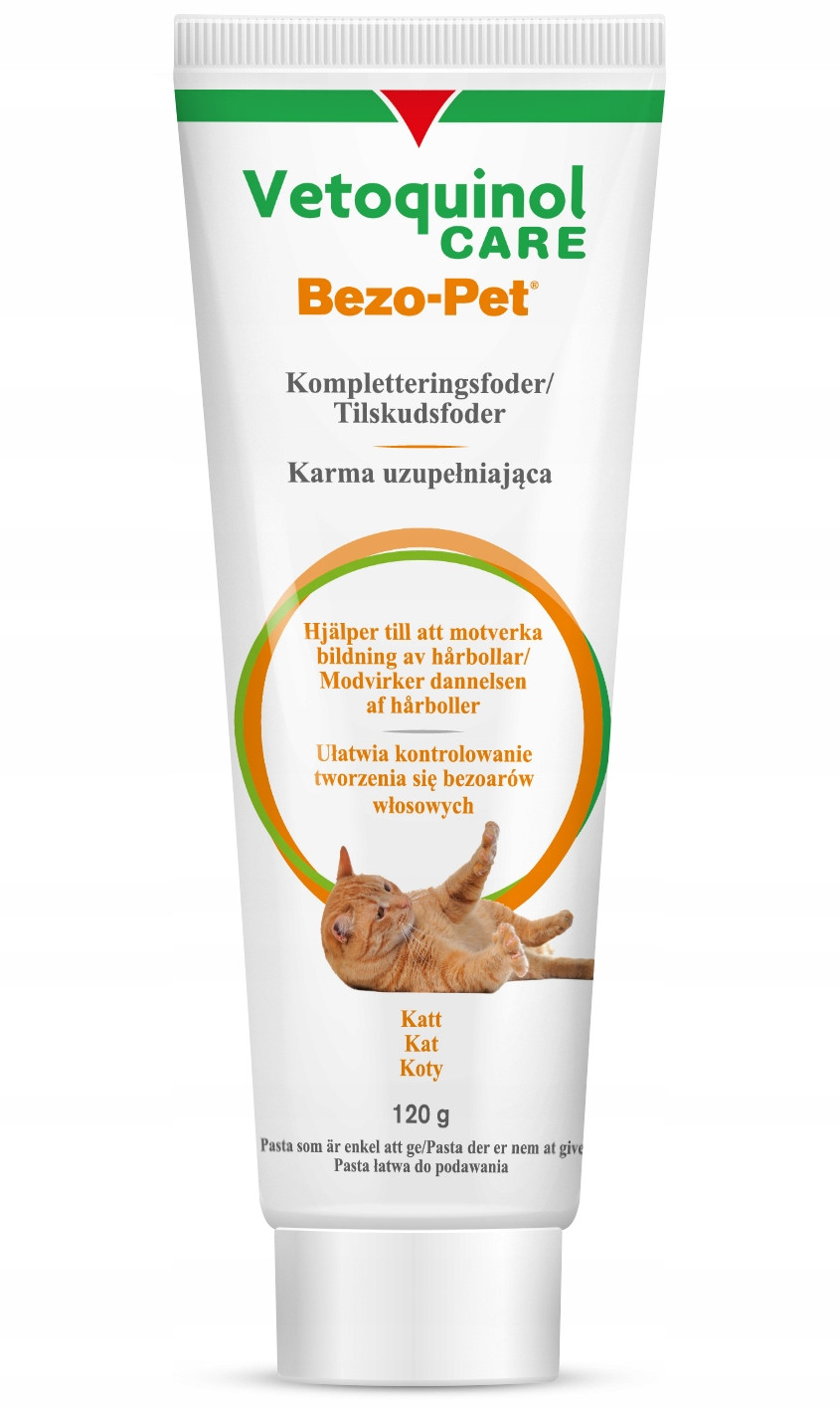 Vetoquinol Bezo-Pet 120g Odpuzující pasta pro kočky Bezoáry