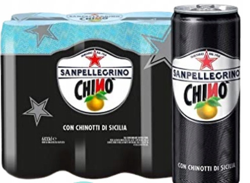San Pellegrino Chino 330 ml svařák sycený nápoj v plechovce italský