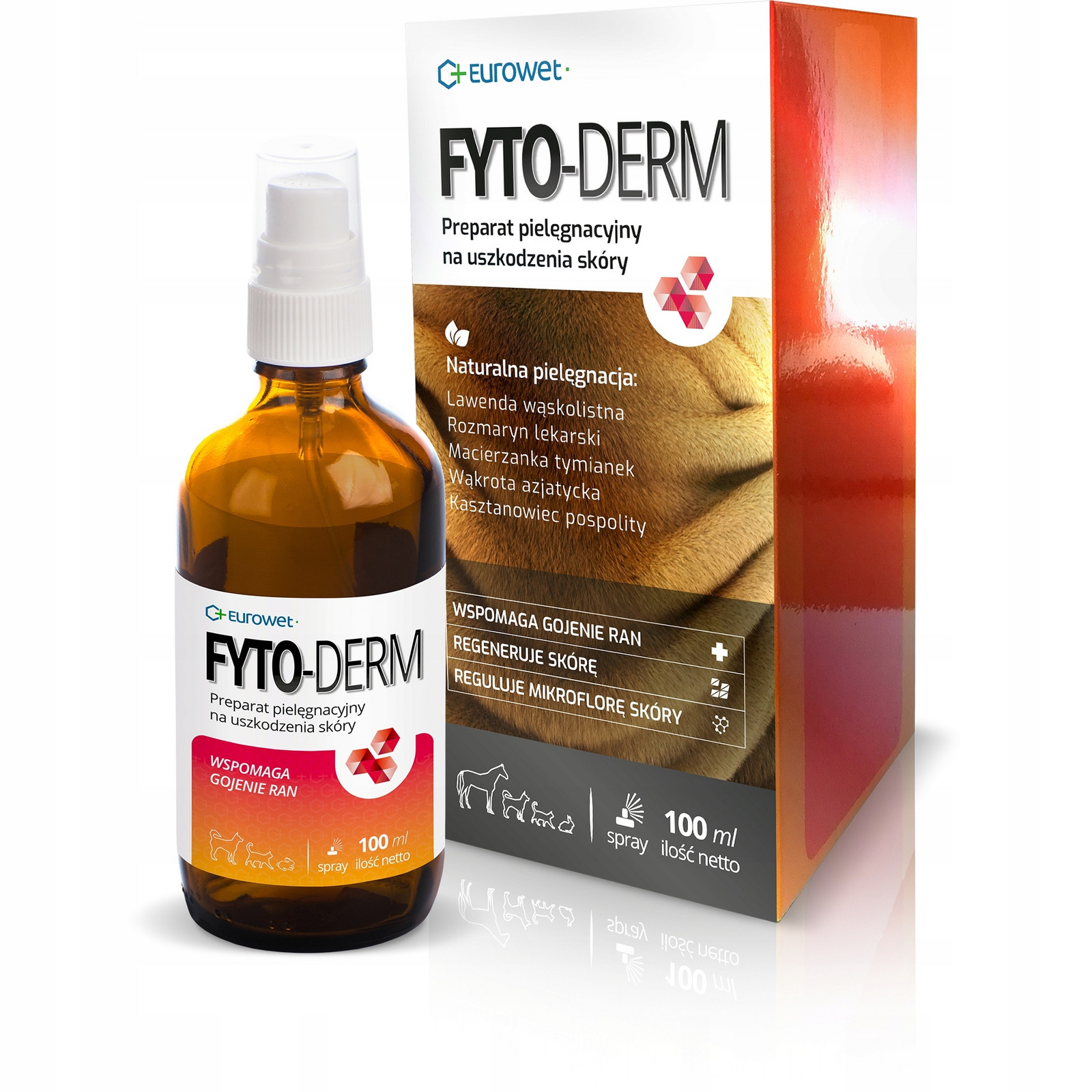 Eurowet Fyto-derm 100ml Hojení ran