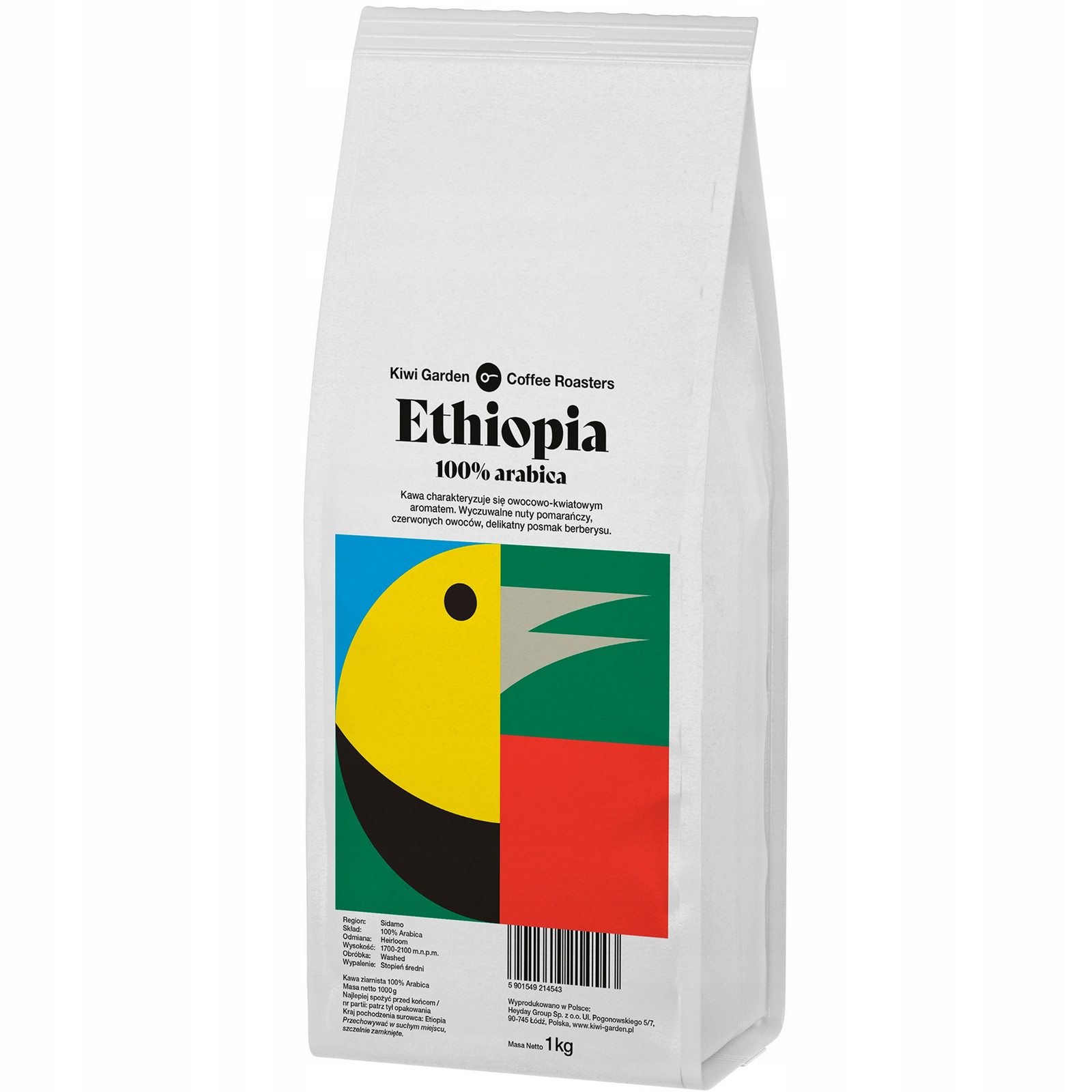 Káva zrnková Specialty Etiopie Čerstvě pražená 100% Arabica z pražírny Kiwi