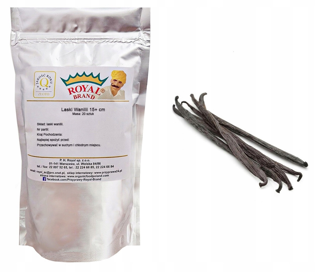 Vanilková Tyčinka Premium 20 Kusů Vanilka 15-20 CM Čerstvé Vanilkové Tyčinky