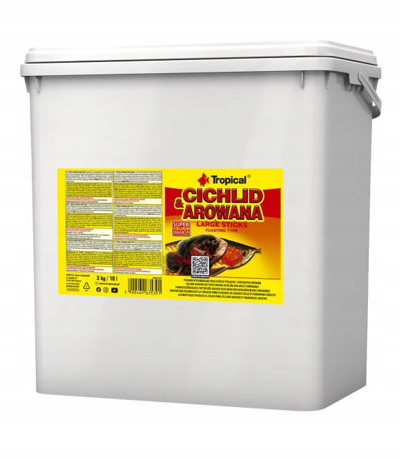 Tropical Cichlid&Arowana L Vícesložkové plovoucí tyčinky 10 l 3 kg