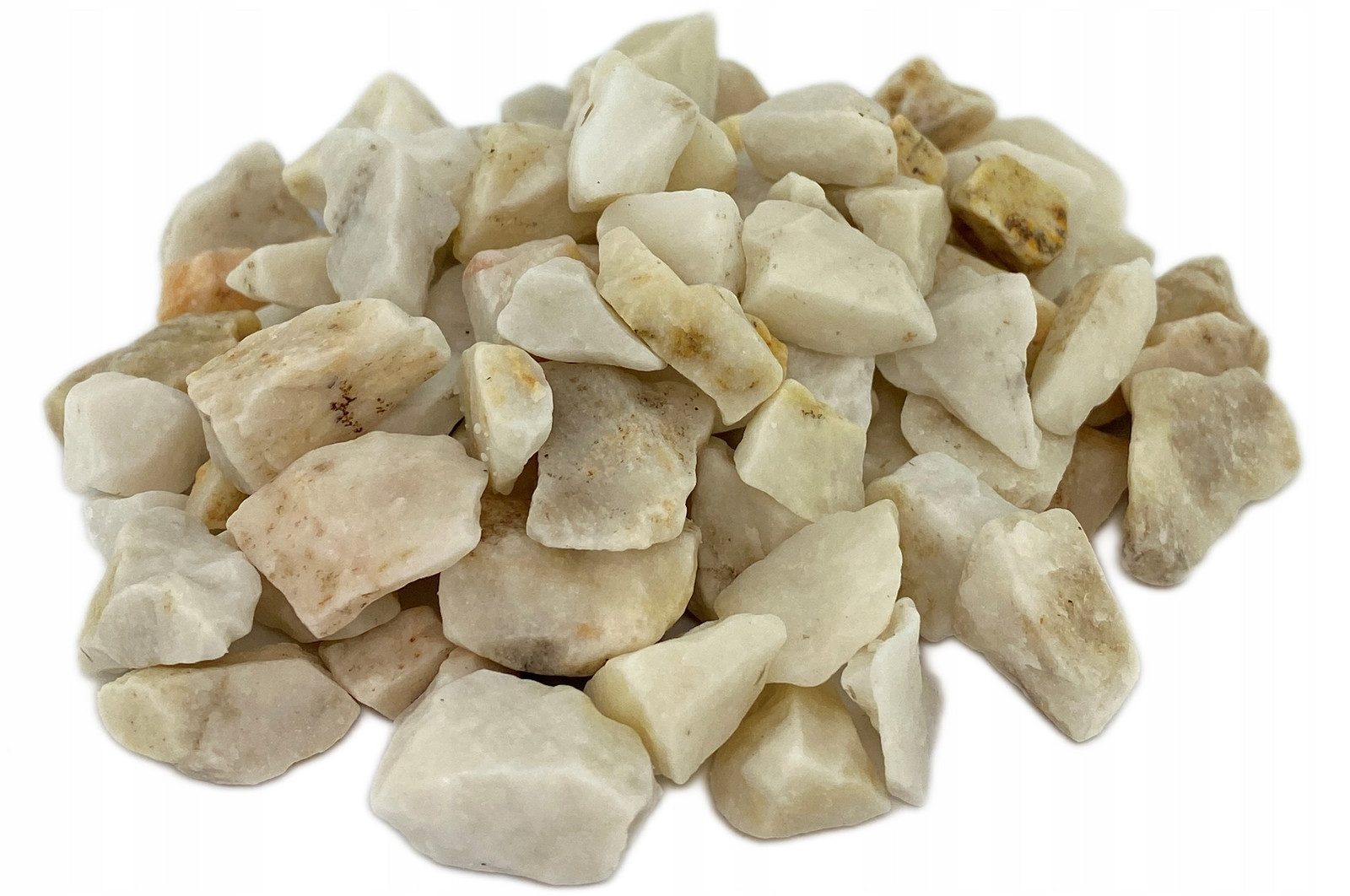 30KG Bílý Krémový Štěrk Stelivo Do Akvária 15-20mm