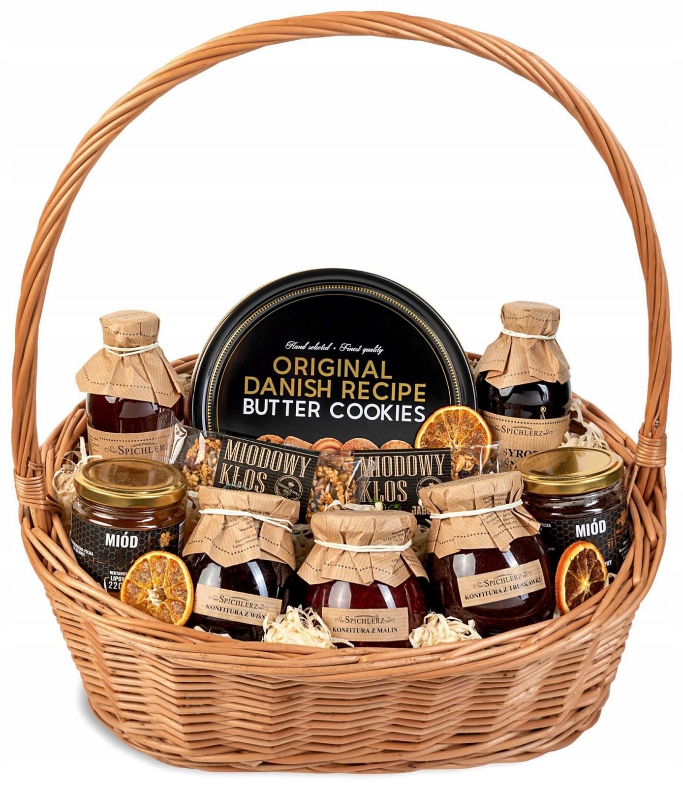 Dárkový koš sušenky sada sladkostí konfitur