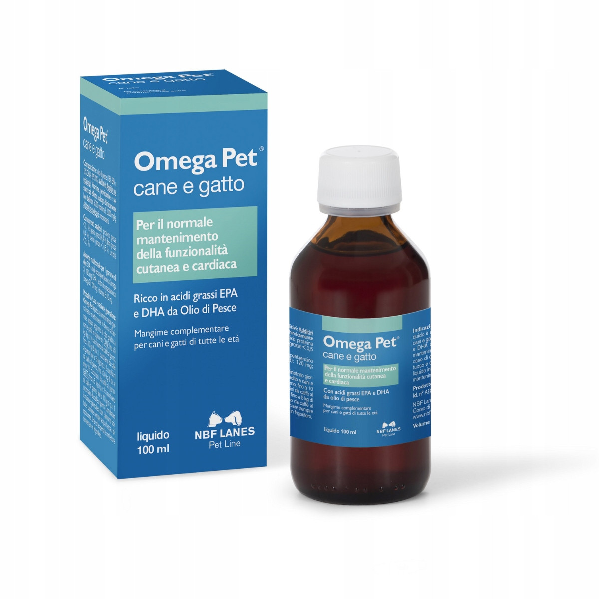 Omega Pet cane e gatto Tekutina 100 ml Nbf Lanes