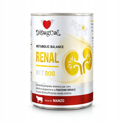 Krmivo Mokré Disugual Veterinární Renal Hovězí (dospělý) 6 x 400g
